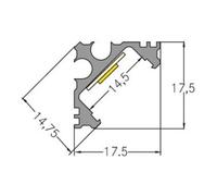 brumberg brumberg Profilé d’angle LED en aluminium 2000 mm 53703260 Quantité:1