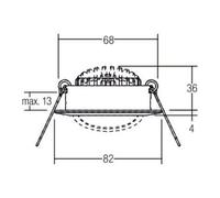 brumberg brumberg Spot encastrable LED 230V 3000K rond 41463073 Quantité:1