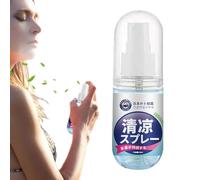 Brume Corporelle Rafraîchissante, 60 ml Rafraîchissement Instantané, Portable Anti-Chaleur pour Voyages Sportifs et Températures Extrêmes