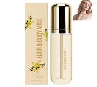 Brume corps et cheveux à la vanille, spray parfumé longue durée pour femmes et hommes, brume parfumée légère pour le soin de la peau et des cheveux, nourrissante, apaisante pour un effet léger (1pcs)