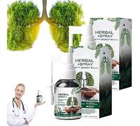 Brume de nettoyage pulmonaire à base de plantes - Soutien pulmonaire puissant, spray de nettoyage pulmonaire à base de plantes, 4 semaines - Nettoyage et réparation, brume à base de plantes