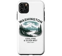 Brume fraîche de pin et d'argent de Washington depuis 1889 Coque pour iPhone 11 Pro Max