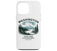 Brume fraîche de pin et d'argent de Washington depuis 1889 Coque pour iPhone 13 Pro Max