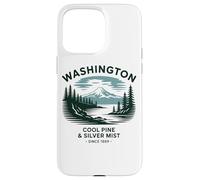 Brume fraîche de pin et d'argent de Washington depuis 1889 Coque pour iPhone 15 Pro Max