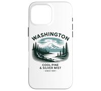 Brume fraîche de pin et d'argent de Washington depuis 1889 Coque pour iPhone 16 Pro Max