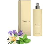 Brume parfumée 2 en 1 pour cheveux et corps, Spray corporel « Vanilla On the Beach », Parfum longue tenue esprit vacances, Formule légère et non collante