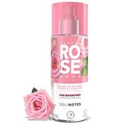 Brume Parfumee Rose SOLINOTES | Parfum Rafraichissant et Hydratant - Sans Alcool | Brume Parfumee Corps et Cheveux | 250 ml