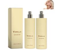 Brume parfumée Vanille Plage - 240 ml, Spray capillaire/corporel à la vanille, Parfum longue durée, Parfum marin pur, Sans alcool, Convient à tous les types de peau