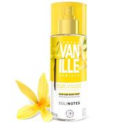 Brume Parfumee Vanille SOLINOTES | Parfum Rafraichissant et Hydratant - Sans Alcool | Brume Parfumee Corps et Cheveux | 250 ml