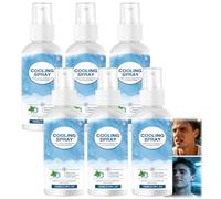 Brume rafraîchissante pour le visage et le corps, idéale par temps chaud. Rafraîchissement nomade pour les activités de plein air, en voyage, en randonnée, en camping, à la plage, à la (6pcs)