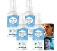 Brume rafraîchissante pour le visage et le corps, idéale par temps chaud. Rafraîchissement nomade pour les activités de plein air, en voyage, en randonnée, en camping, à la plage, à la (4pcs)