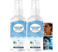 Brume rafraîchissante pour le visage et le corps, idéale par temps chaud. Rafraîchissement nomade pour les activités de plein air, en voyage, en randonnée, en camping, à la plage, à la (2pcs)