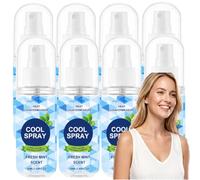 Brume rafraîchissante pour temps chaud, Brume rafraîchissante d'été pour le visage et le corps, Bru/me apaisante rafraîchi/ssante peaux agressées par soleil,Soulage chaleur rafraîchit 50ml (8pcs)