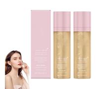 Brume solaire fixatrice transparente SPF 50, huile corporelle scintillante, résistante à l'eau, brume hydratante éclatante, pour un teint éclatant et un maquillage parfait, visage et corps