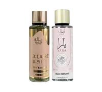 Brumes Parfumées Dubaï 500 Ml | Lot de 2 Yar a & Éclaire Vanille Corps et Cheveux Longue Tenue Parfums Orientaux Femme & Adolescentes - Idée Cadeau Tendance