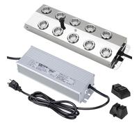 Brumisateur à ultrasons 10 têtes 7L/H avec bloc d'alimentation de 350 W, nébuliseur à ultrasons, nébuliseur d'eau professionnel pour humidification, horticulture, paysage