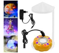 Brumisateur à Ultrasons: Brumisateur Ultrason Avec 12 LED Lumières Colorées, Machine à Brouillard De Bassin, Ultrasons Mist Maker Fogger Avec Anti-éclaboussures Amovible Pour Fontaine étang (Jaune)