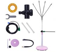 Brumisateur de Exterieur Refroidissement, Brumisateur de Jardin Système de Brumisation Portable avec 4 Buses, Système Refroidissement par Brume Debout pour Patio Jeux d'eau Fêtes à la Piscine