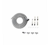 Brumisateur de terrasse 7,5m 4 buses laiton WERKA PRO | Polypropylène, PVC, durable, usage terrasse et extérieur, rafraîchissement 6 à 10°, adaptable terrasses, pergolas