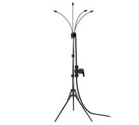 Brumisateur d'extérieur sur Pied pour terrasse brumisateur avec diffuseur Rotatif à 360° Hauteur réglable 1, 04 à 1, 60 m