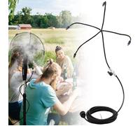 Brumisateur extérieur machine à brouillard de terrasse 6M avec 4 bus de pulvérisation pour terrasse jardin serre