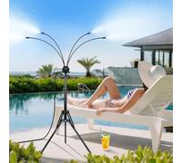 Brumisateur Extérieur, Trépied Stable sur Pied, Hauteur Réglable 103-160cm, Tuyau 8m, Système de Rafraîchissement pour Terrasse Jardin Piscine Barbecue Animaux