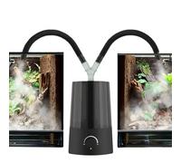 Brumisateur pour Reptiles 2,5L, Humidificateur pour Reptiles avec Réservoir d'eau Intégré pour Réduire Les Fuites(Double Tube)