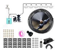 Brumisateur terrasse exterieur Kit, Kit de brumisation avec buses, Système de brumisation d'extérieur pour l'irrigation des plantes(40M)