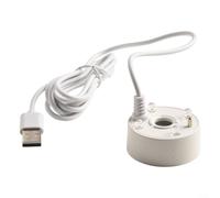 Brumisateur USB 5 V pour bassins, aquariums et fontaines d'eau, machine à brouillard avec boîtier étanche, long câble d'alimentation et lumières LED colorées (blanc)