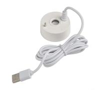 Brumisateur USB 5 V pour fontaine, fontaine, fontaine d'intérieur, humidificateur d'aquarium, machine à brouillard d'étang, brumisateur d'aquarium et humidificateur de brume de vase (blanc)