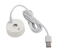 Brumisateur USB 5 V pour fontaines à eau, aquariums, petit atomiseur de rocaille, câble de 1,4 m, design étanche, blanc, noir, 47 x 25 mm (blanc)
