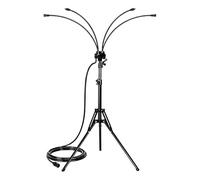 Brumisateurs Debout pour terrasse extérieure avec Hauteur réglable et Ligne d'eau de 26 Pieds, système de brumisation Portable pour Le Refroidissement du Jardin, brumisateur Jardin pour Porch