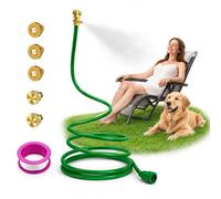Brumisateurs debout pour terrasse extérieure, système de refroidissement portable pour patio, barbecue, piscine, jardin, bain d'oiseaux, bronzage, plantes, arroseur de brume réglable pour le