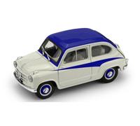 BRUMM 1/43 ÉPOQUE FIAT ABARTH 750 1956 GRIS BLEU MODÈLE STATIQUE DIECAST