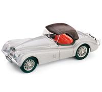 BRUMM 1/43 ÉPOQUE JAGUAR XK 120 DROP HEAD 1948 ARGENT MODÈLE STATIQUE DIECAST