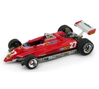 BRUMM 1/43 F1 FERRARI 126 C2 VILLENEUVE 1982 BRÉSIL GP MODÈLE STATIQUE DIECAST