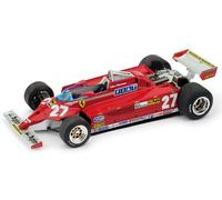 BRUMM 1/43 F1 FERRARI 126CK VILLENEUVE 1981 WINNER MONACO GP MODÈLE STATIQUE