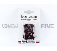 Brumm 1/43 - F103 - Mercedes-Benz Set Accessoires Mille Miglia Barriers 5 Pcs-Brumm