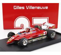 BRUMM 1/43 FERRARI F1 126C2 27 FIGURINES VILLENEUVE BRÉSIL 1982 MODÈLE STATIQUE
