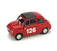 BRUMM 1/43 FIAT 500 595 ABARTH 126 VALLÉELONGUE 1965 PINTE MODÈLE STATIQUE