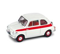 MODÈLE DE VOITURE STATIQUE BRUMM FIAT 500 NEUF SPORT TOIT MÉTALLIQUE 1957 1/43