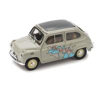 BRUMM 1/43 FIAT 600 RAID CALCUTTA ROME 1955 MODÈLE STATIQUE DIECAST