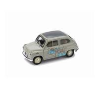 Brumm Bm0443 Fiat 600 Raid Roma-Calcutta55 1:43 Maquette Die Cast Model-Brumm Multicolore