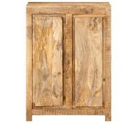 Brun Buffet de rangement - SOLOMOON - Commode salon - 55x33x75 cm - bois massif de manguier FR4596