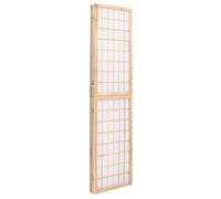 Brun Cloison de séparation - MANGO - Séparateur de pièces - Pour salon - pliable 3 panneaux/treillis - 120x170 cm CC545