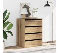 Brun Commode salon/BUFEET d'angle - JILL'S - Avec rangement - chêne artisanal 60x41x76 cm - bois d'ingénierie LV861