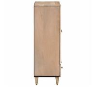 Brun Commode Salon CHIC Buffet bas/Cabinet 1 PC 60x33x100 cm bois de manguier massif N12738