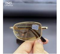 brun doré - Dioptrie -4,5 myopie - Lunettes De Myopie Photochromique Rectangulaires Pliables Pour Hommes, Mon