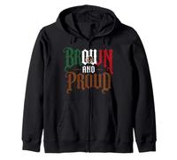 Brun et Fier Latino Mexicain Raza Chicano Pride Orgullo Sweat à Capuche