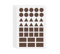 Brun Gommettes Formes Géométriques Enfant Autocollant Bébé 4 Formes Cercle, Triangle, Carré, Rectangle 365 Pieces